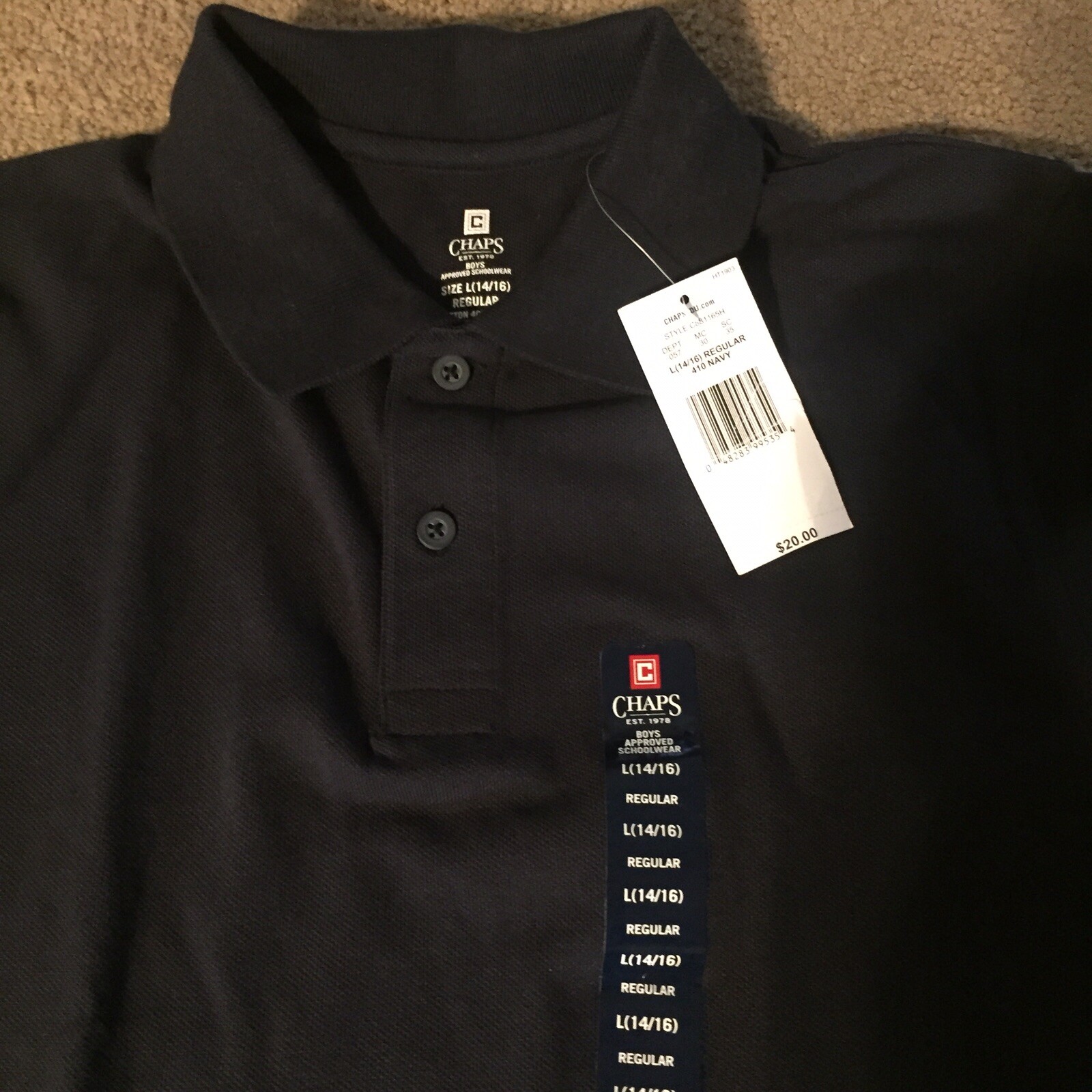 Chaps Ralph Lauren Boys Uniform Size L, (14-16)