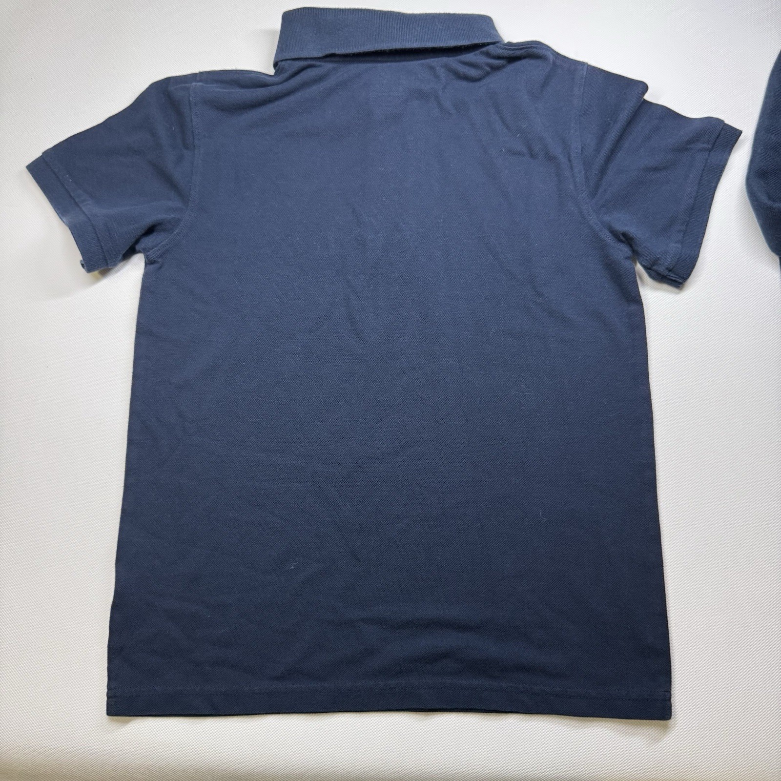 Cat & Jack Polo Shirt Boys Size Medium Navy Blue School Uniform Lot of 2