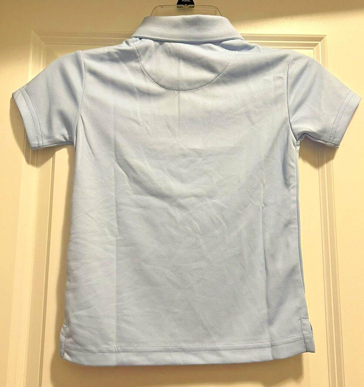 Boys Light Blue Nautica School Uniform Moisture Wicking Collared Shirt L 6 NWT