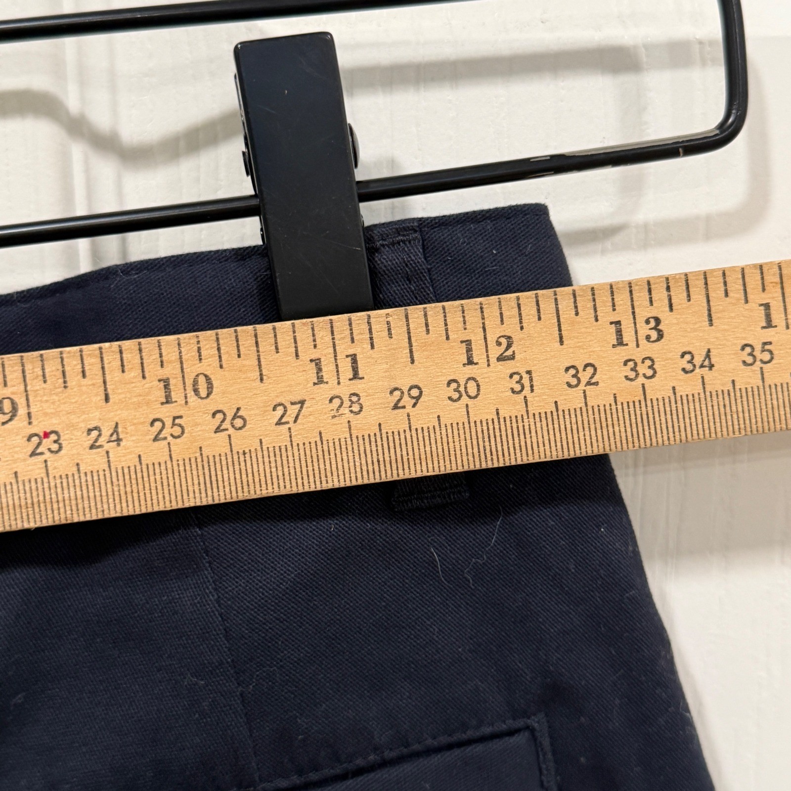 Chaps Boys Navy Blue Stretch Skinny Bootcut School Uniform Pants Size 12 Regular