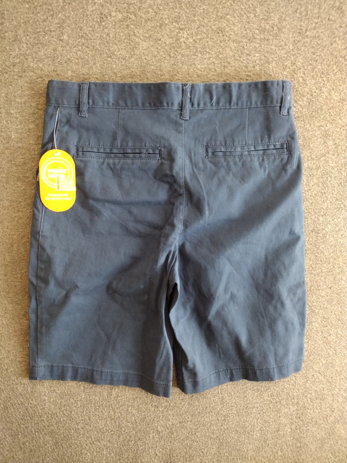 Wonder Nation Boys Youth Shorts Blue School Uniform Size 18