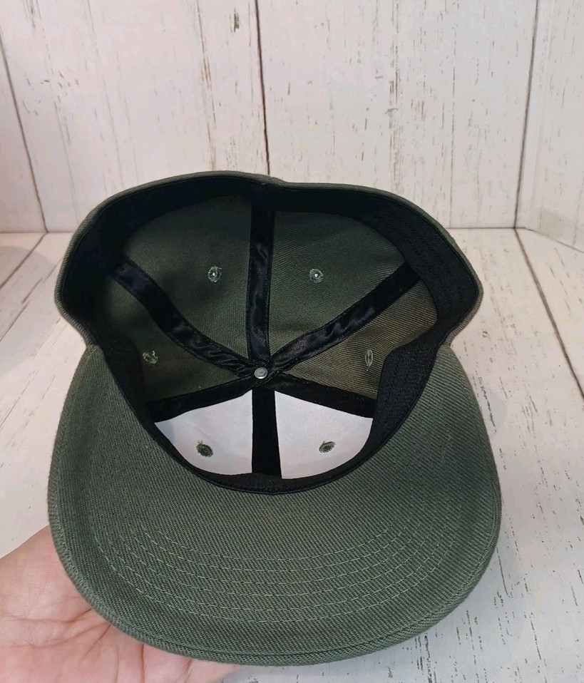 BSA Boy Scouts of America Webelos Snap Back Hat Cap Green Plaid Youth Kids