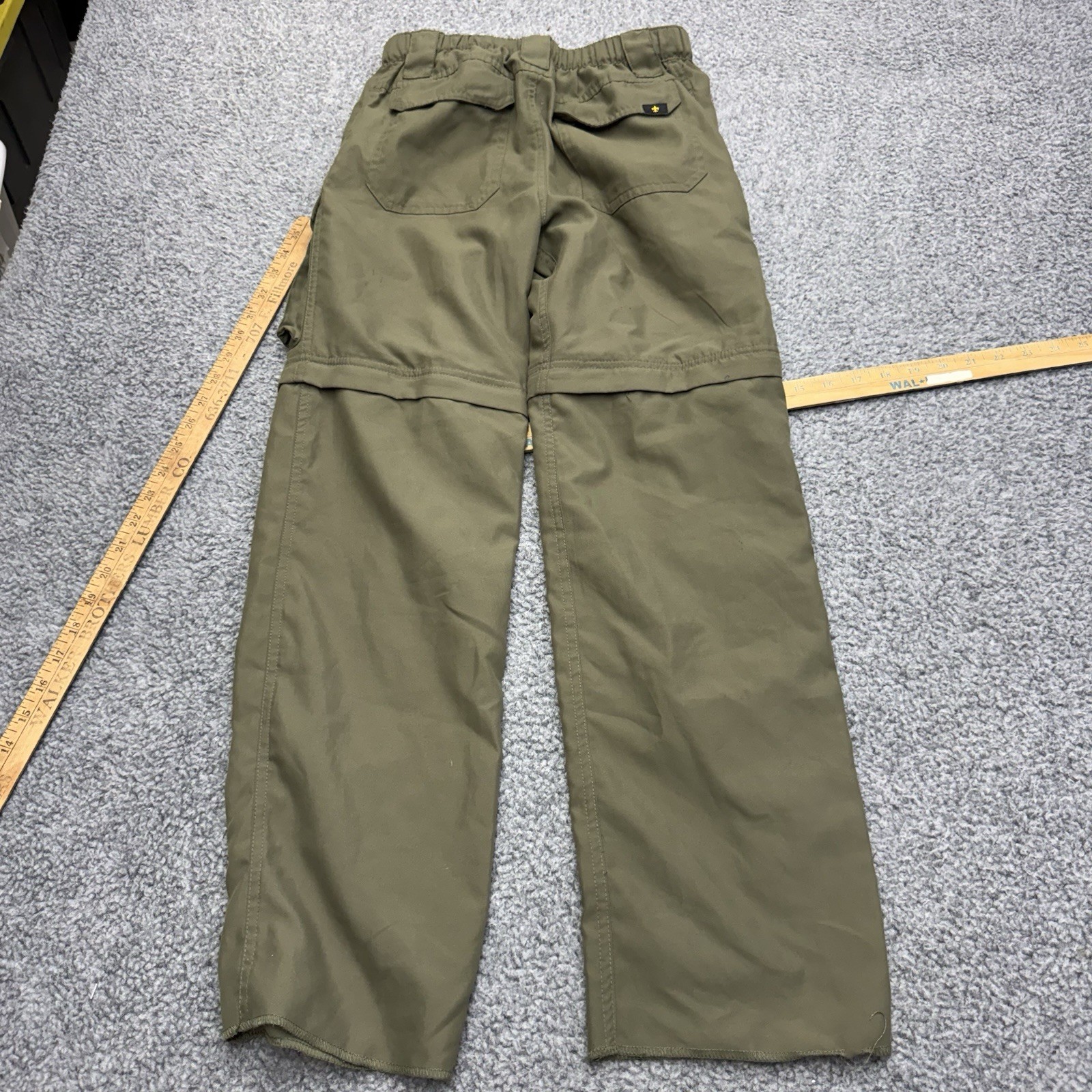 Boy Scouts Of America Switchback Pants Convertible Cargo Youth Medium Green Boys