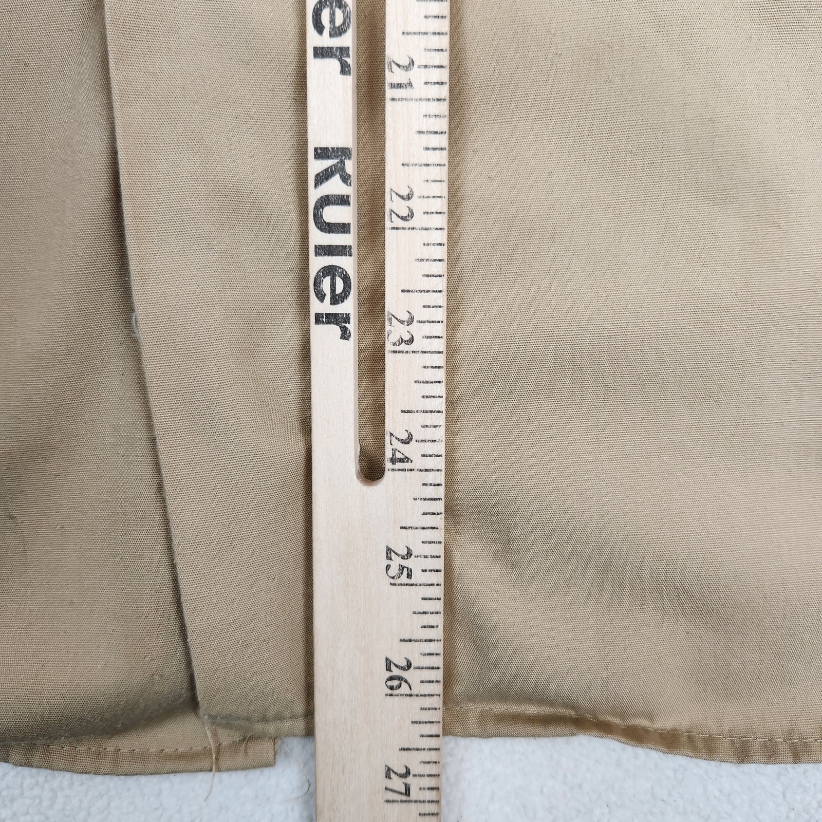 Vintage Boy Scouts of America Shirt Youth Large Tan Long Sleeve Uniform USA 90s