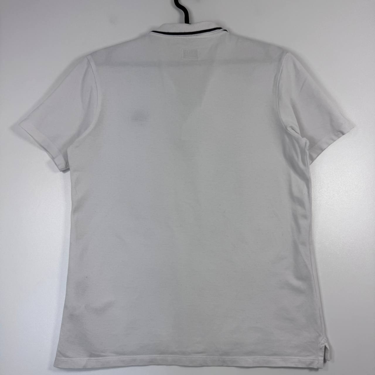 C.P Company Polo Shirt White Short Sleeve Logo Casual Italy Size Boys 14