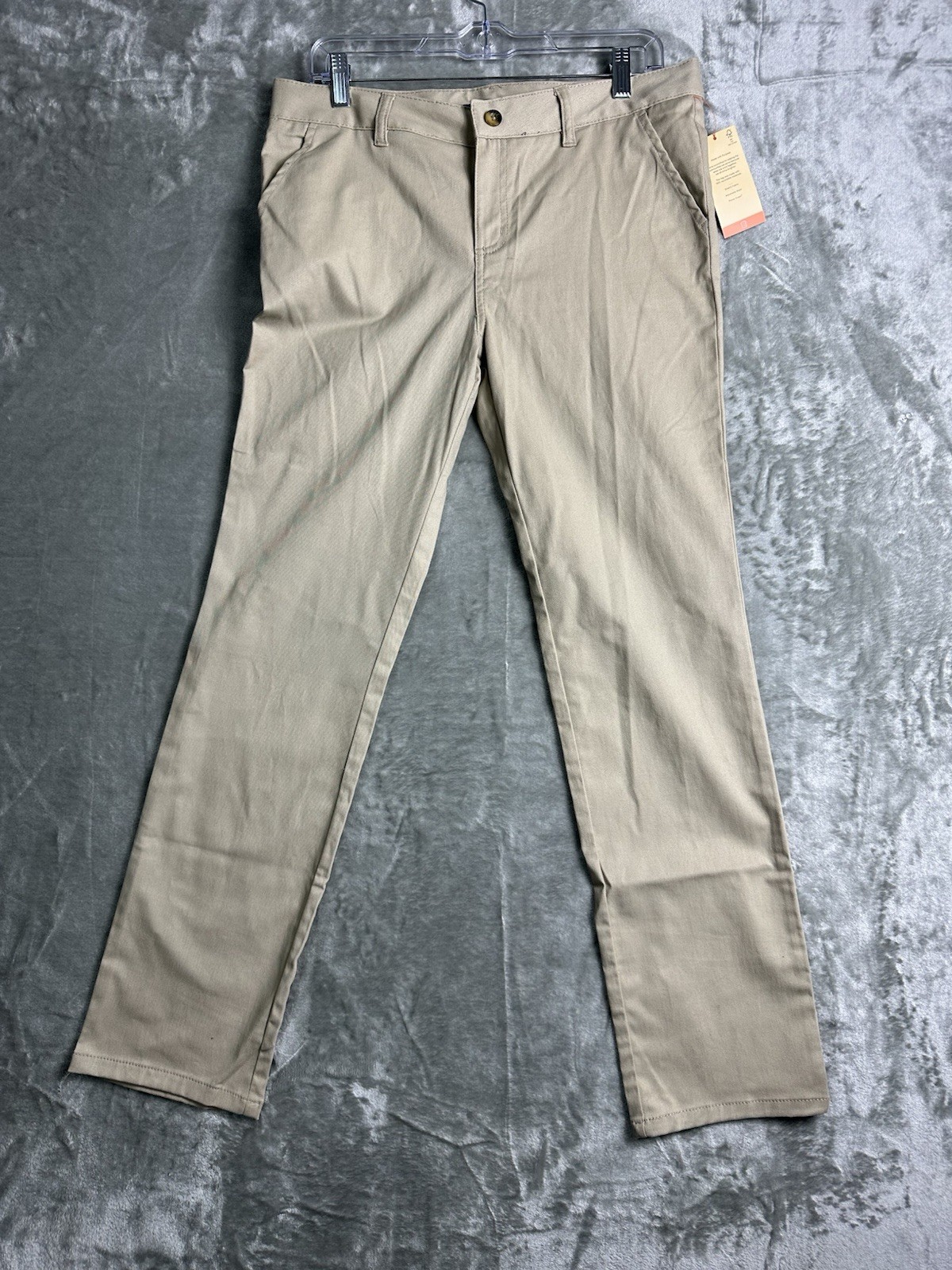 French Toast Boys Khaki Uniform Pants Size 18 Straight Fit Adjustable Waist NWT