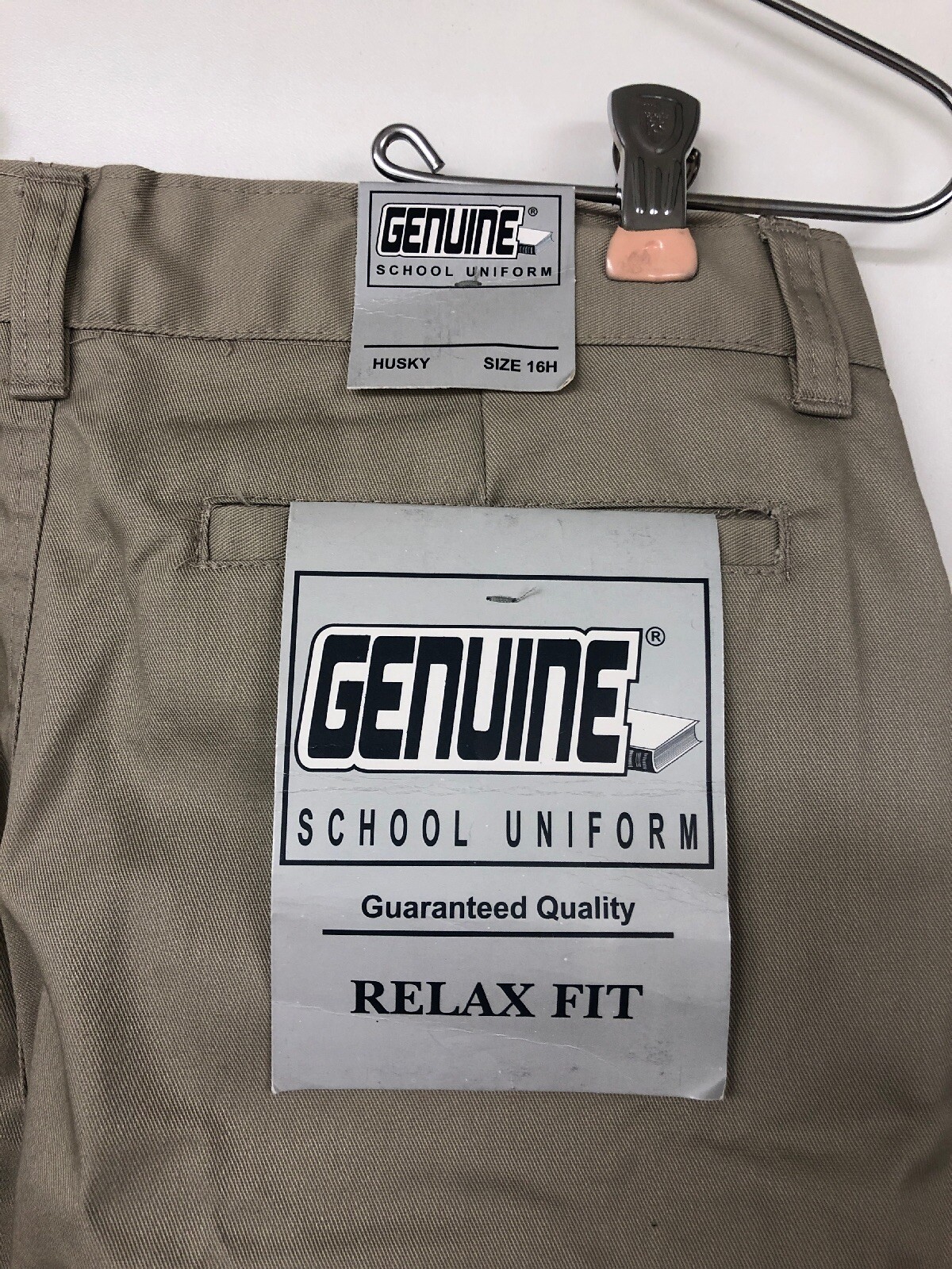 Genuine Boys Twill Short, Classic Khaki, 16H