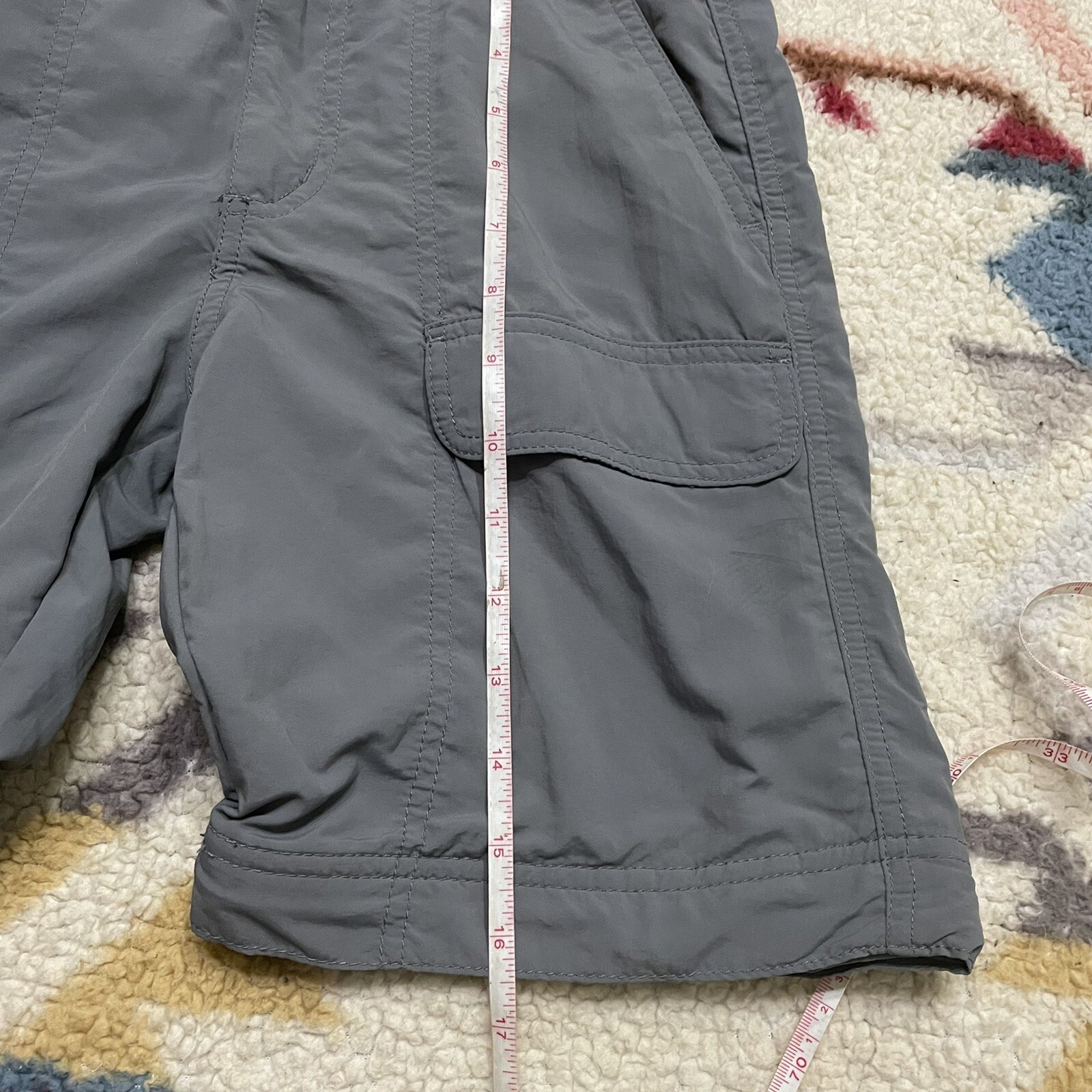 White Sierra Youth Boys Trail Cargo Shorts Gray Size M