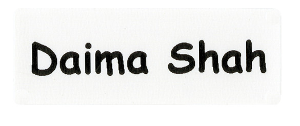 12 Stretch Tags Iron-on tags The ultimate nametape for socks and stretch fabric