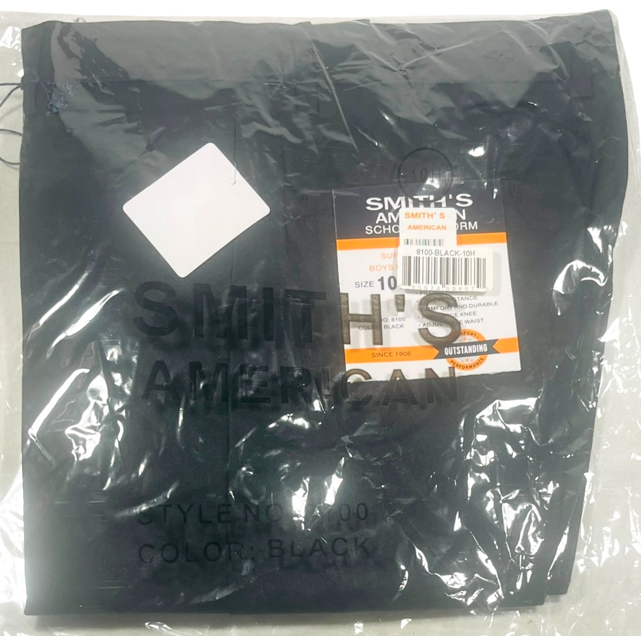 Smith’s American Straight Leg Pants – Black – Kids Size 10H – NEW