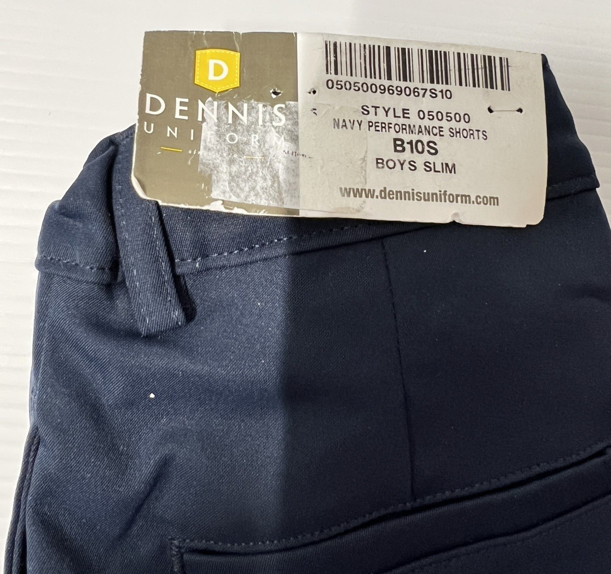 Dennis BOYS Uniform Navy Front Shorts Style 050500 Boys Slim B10S NEW