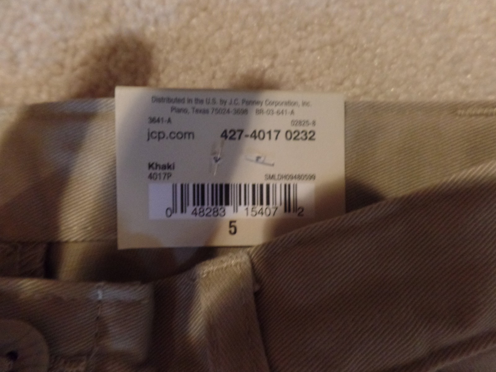 Boys, Arizona Jeans, School Uniform Shorts, Size: 5, Flat Front, Khaki, NWT