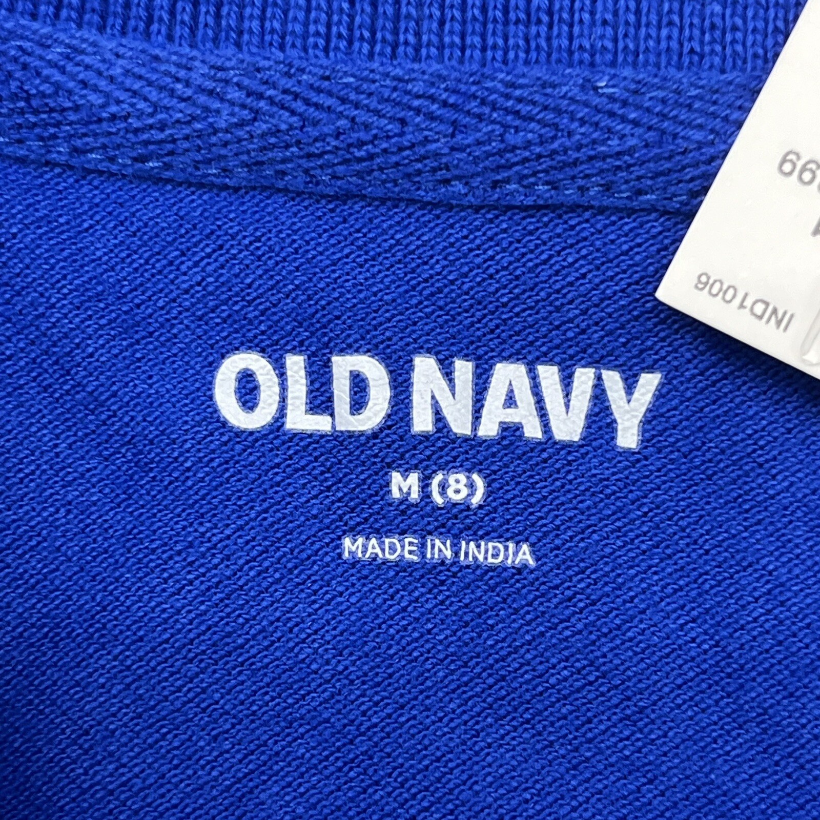 Old Navy Blue Tango Uniform Pique Short Sleeve Polo Boys Size Medium NEW