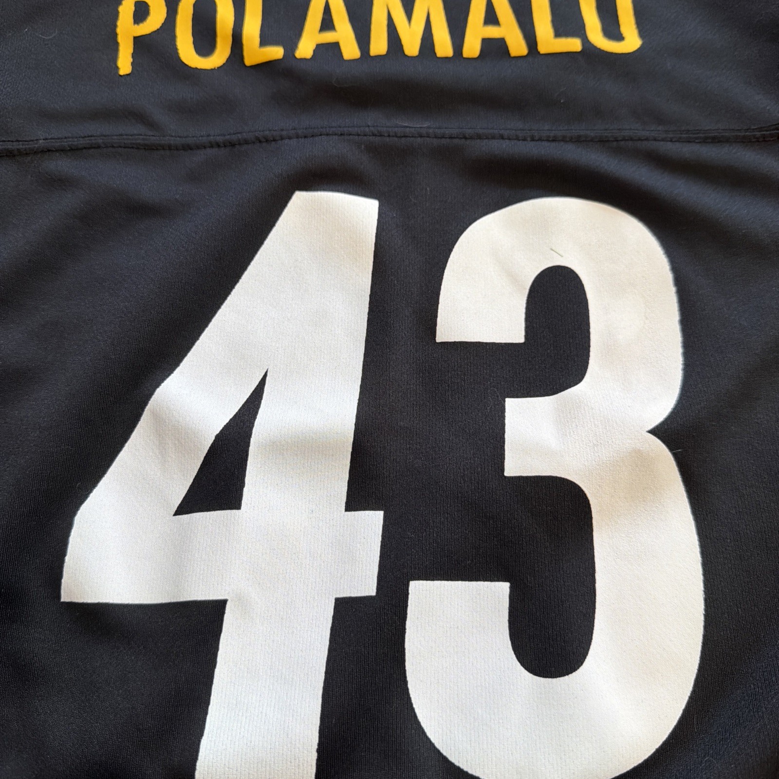 NFL Pittsburgh Steelers Football Jersey #43 Troy Polamalu Size: M (Boy)