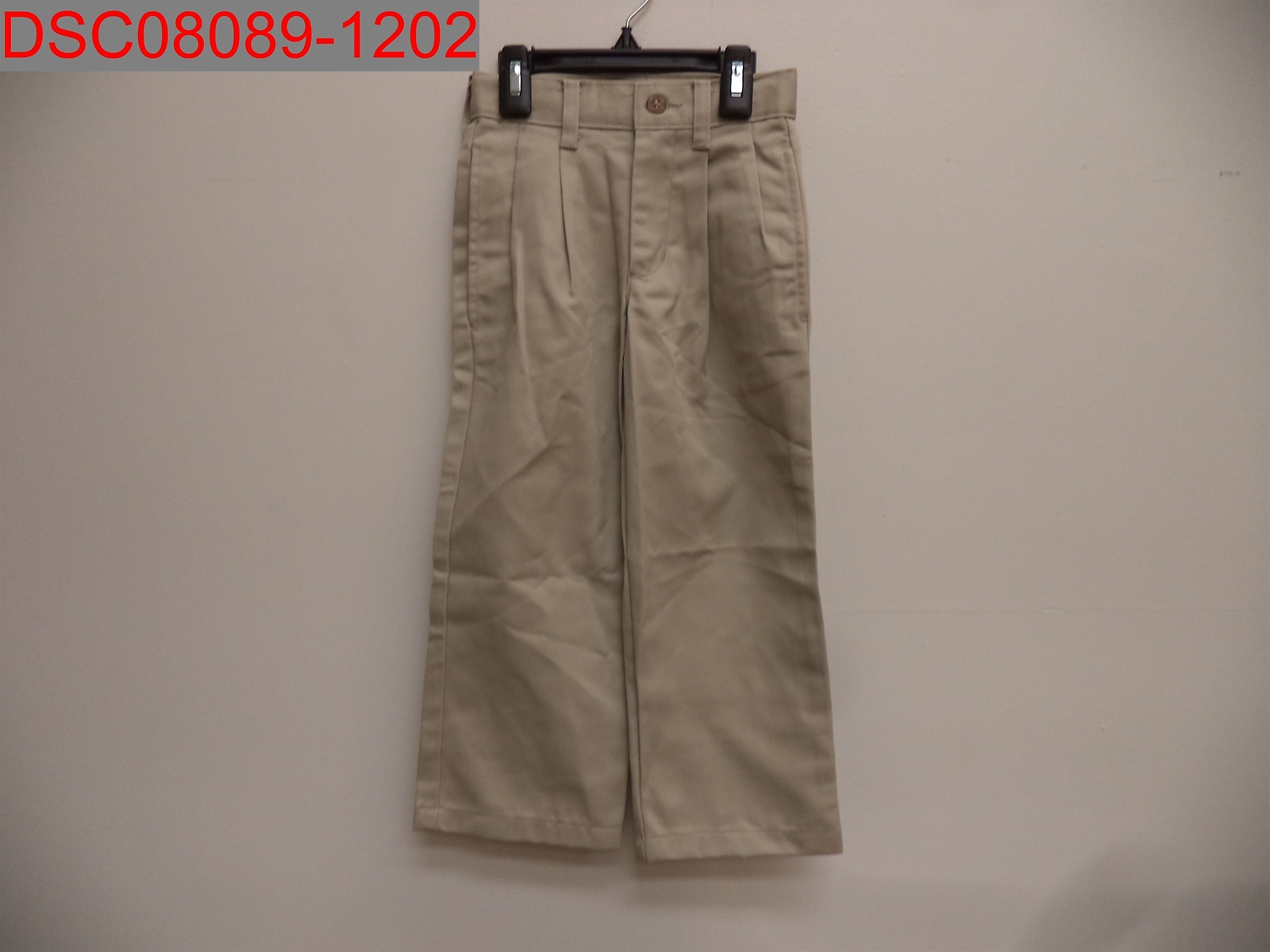 NWOT – Small Stain, Gegrge Boys’ Khaki Adjustable Waist Uniform Pants, Size 4S