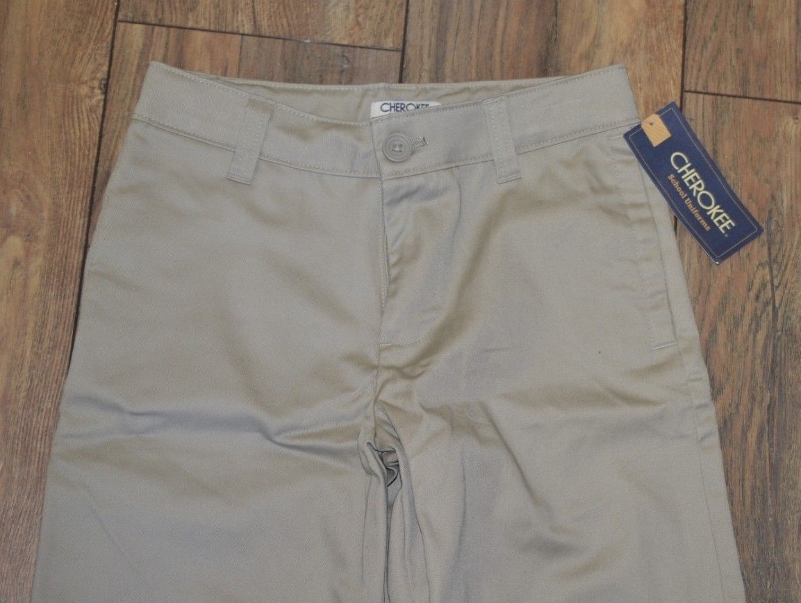 Cherokee Ultimate School Uniforms Tan Coffee Khaki Shorts Size 10 Boys Shorts