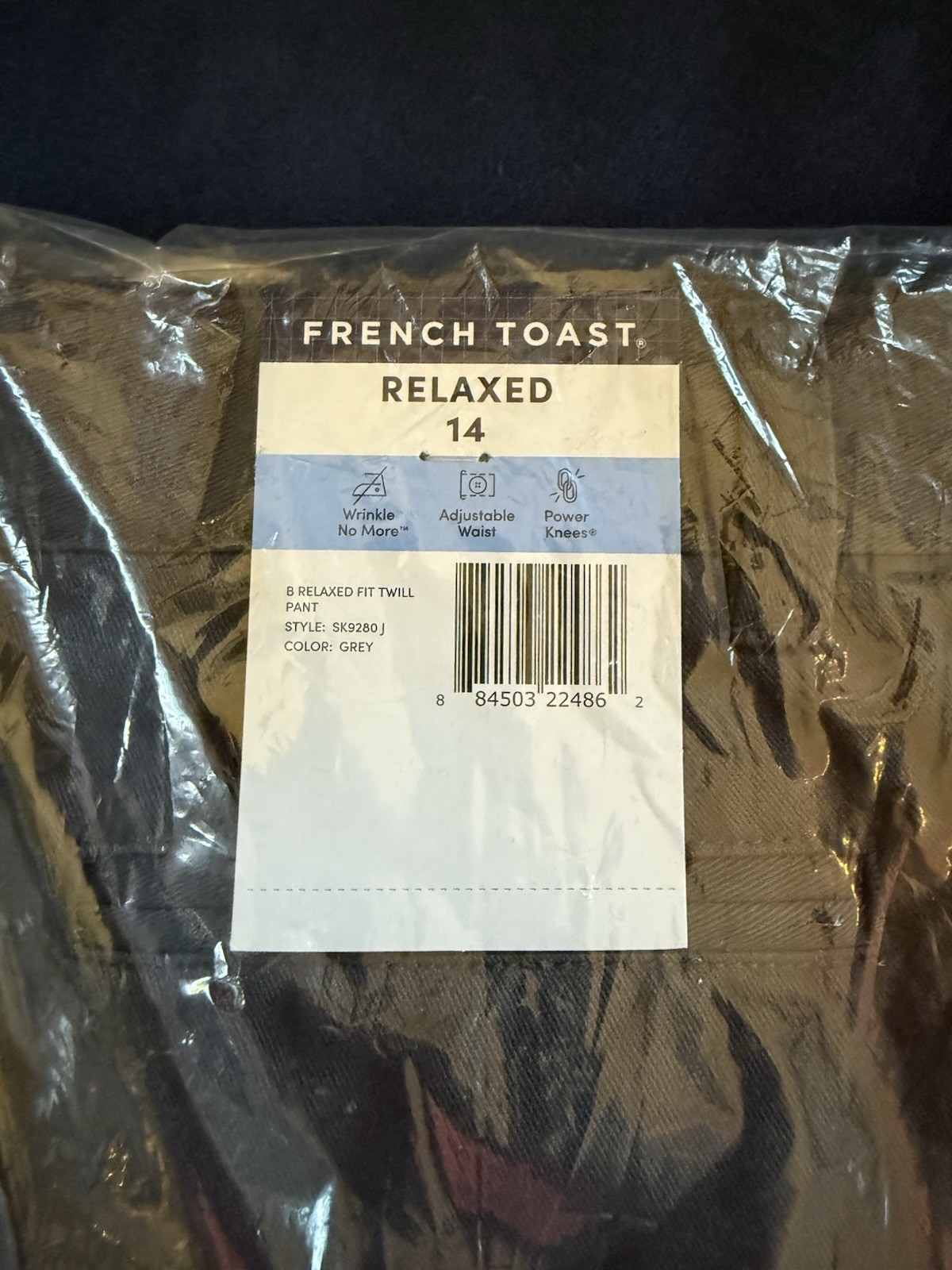 French Toast Schoolwear Relaxed Fit Uniform Pants Gray Pant Boy’s Size 14 C80