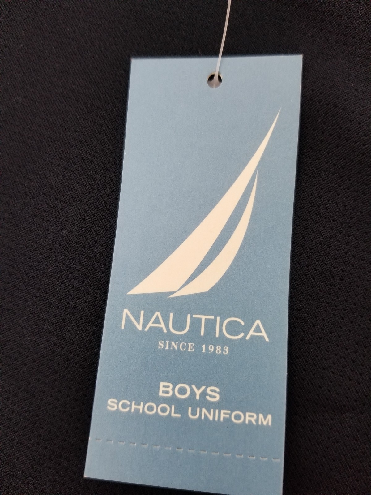 Nautica Little Boys’ SZ 6 Navy Blue School Uniform Polo Shirt UPF 50+ New 1150