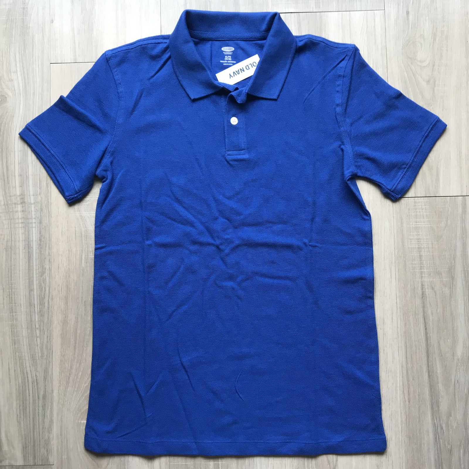 OLD NAVY Boys Pique Short Sleeve Polo Shirt SCHOOL UNIFORM, Blue Tango XL(14-16)