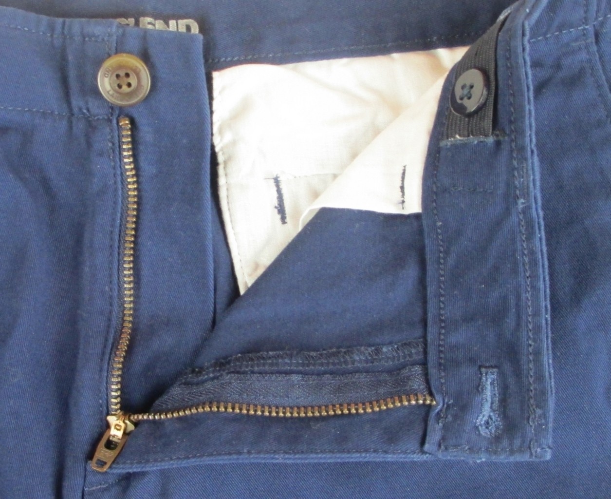 LANDS END Deep Sea Blue Iron Knee Cadet Pants Boys 10 Husky INSEAM 25″ *NEW*