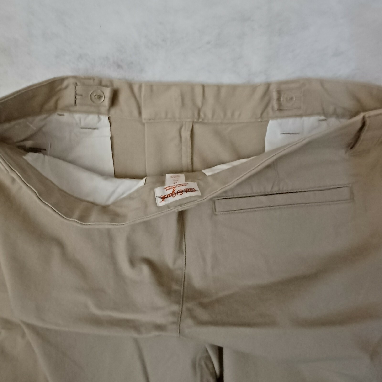 CAT & JACK BOYS Khaki SCHOOL UNIFORM SHORT SZ 14 Plus length 18