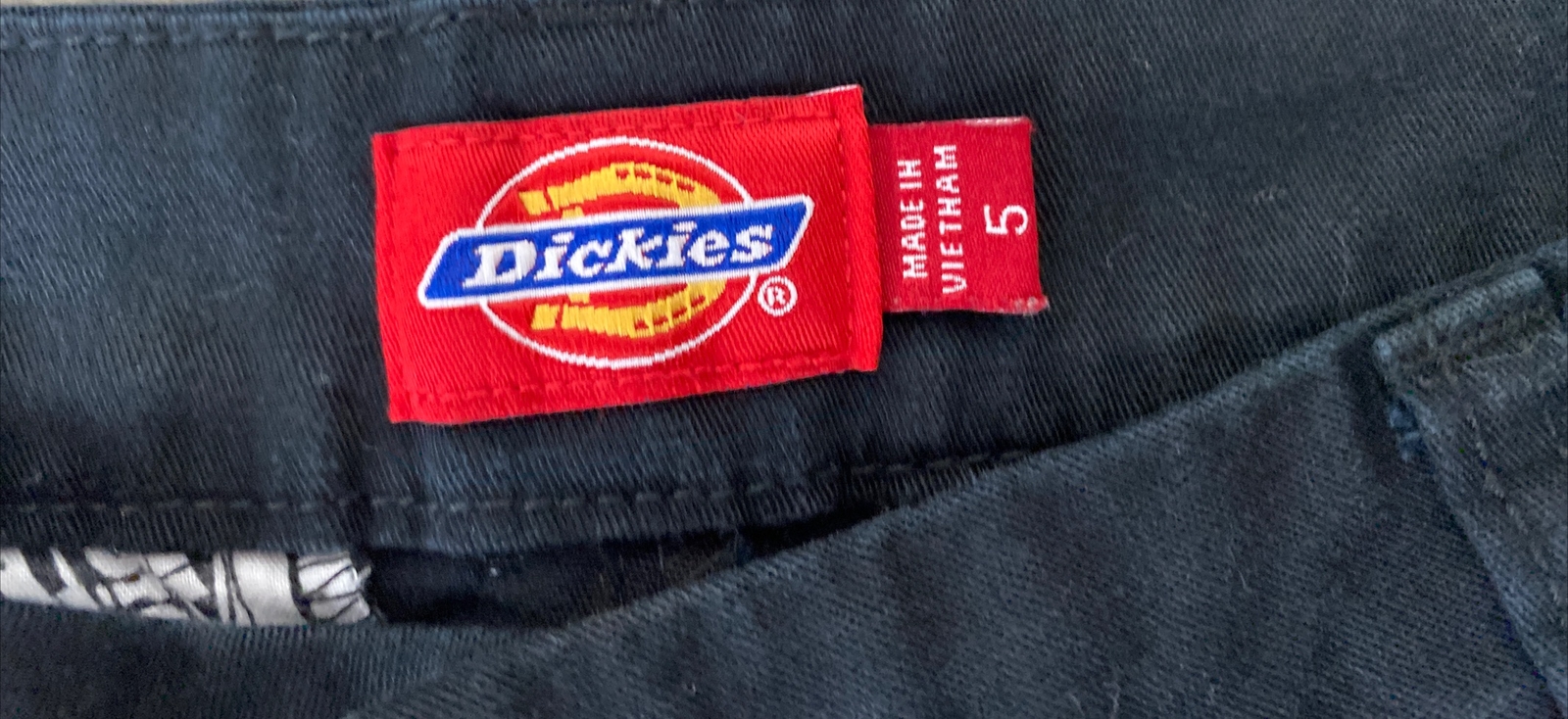 Dickies Front Relaxed Fit Uniform Casual Shorts Black Kids Size 5