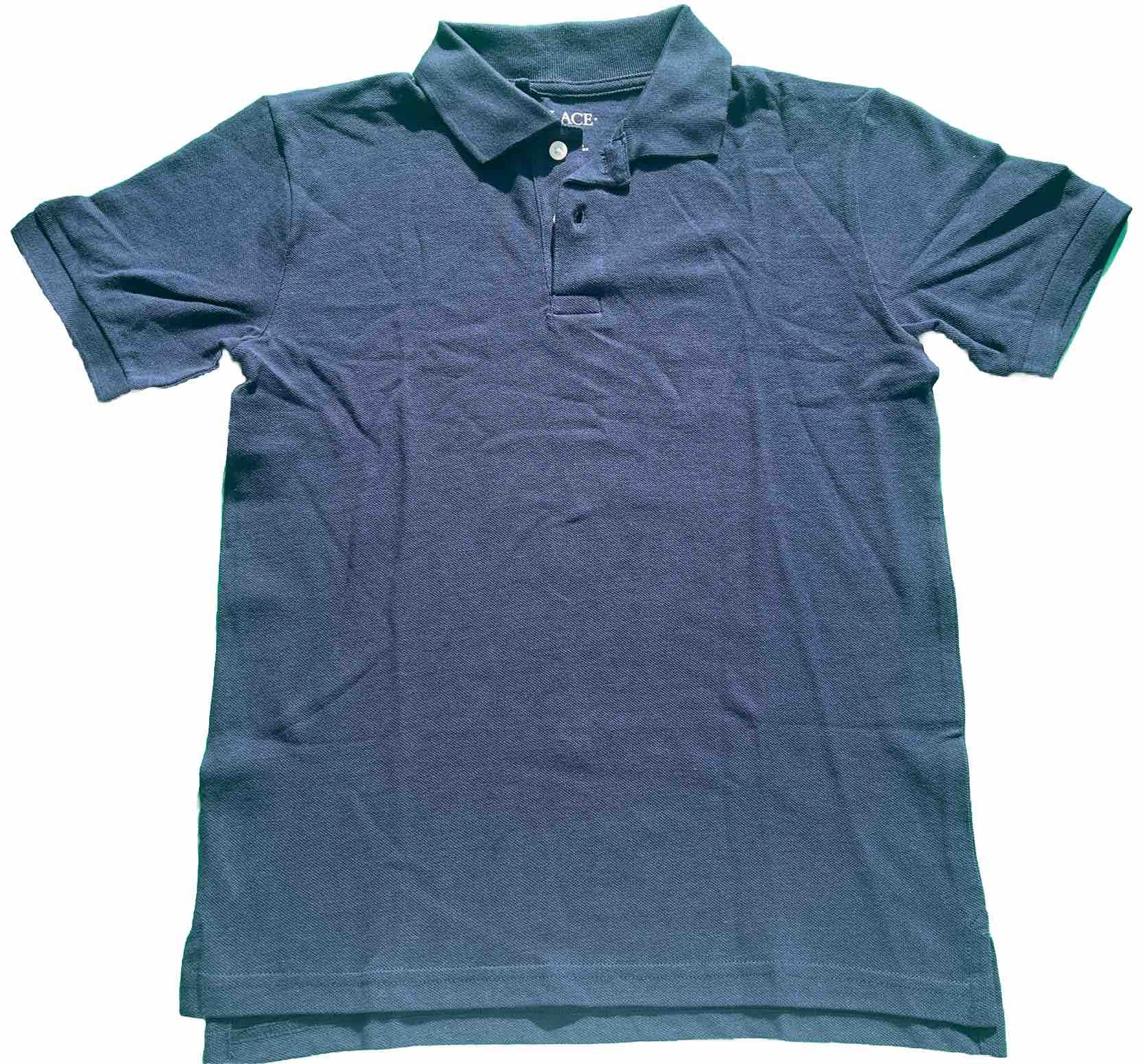 Children’s Place Polo Shirt Boys Size 10/12 Navy School Uniform Short Sleeve