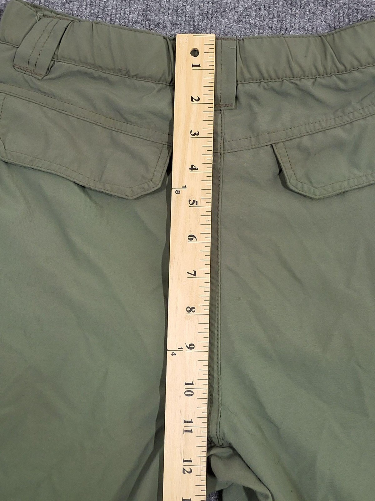 Boy Scouts Of America Shorts Youth XL Green Switchback Cargo Belted Uniform Logo