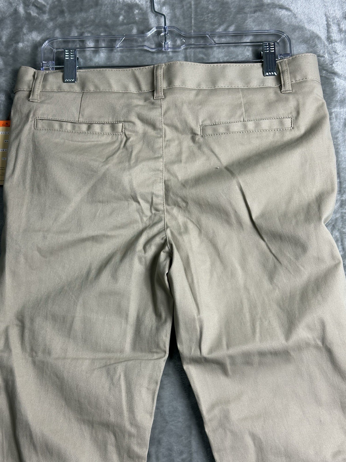 French Toast Boys Khaki Uniform Pants Size 18 Straight Fit Adjustable Waist NWT