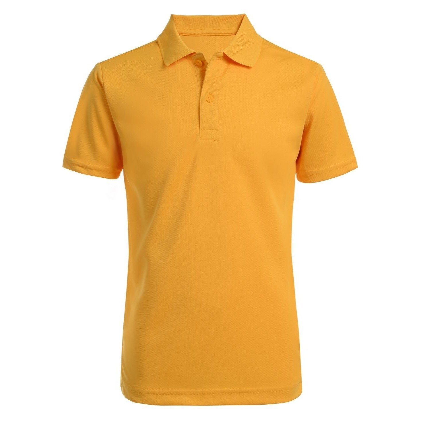 Nautica Boys School Uniform Polo Shirt Gold Size L 14-16 Regular Short Sleeve