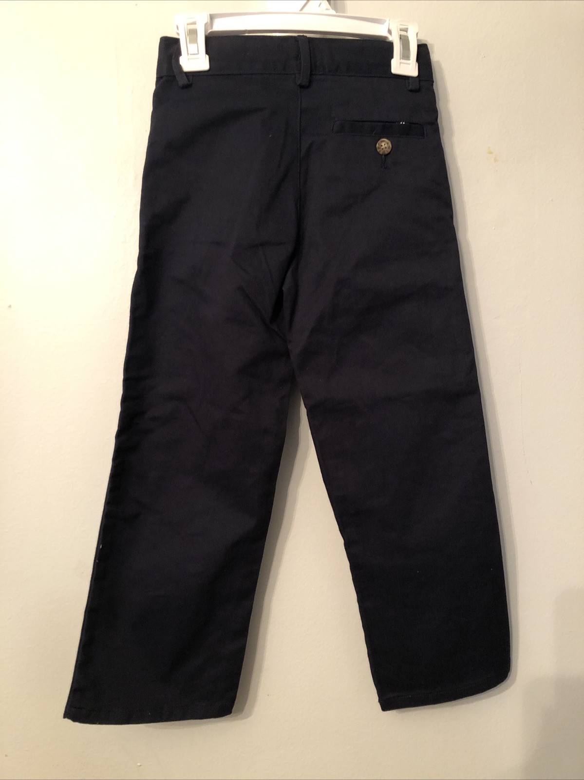 Nautica Boy’s sz 5 Reg.Navy School Uniform Pants 22.5” Waist Double Knee