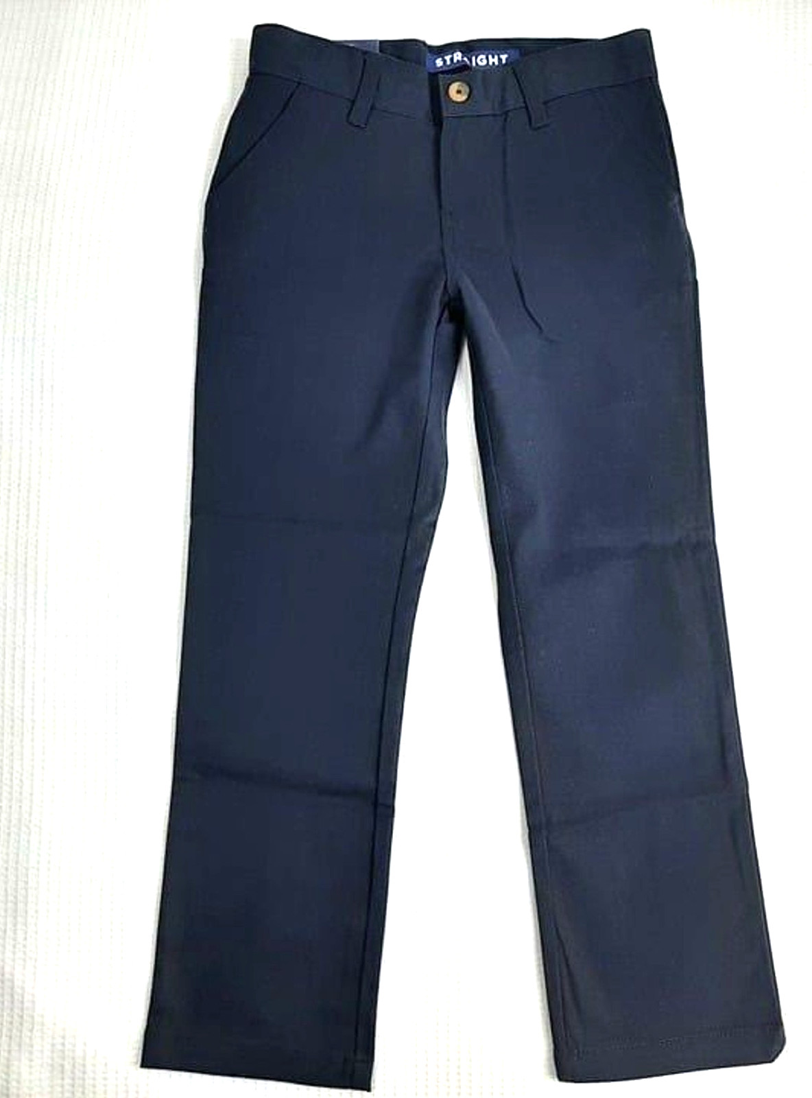 NWT French Toast Boys Pants size 8 Straight Chino Uniform Navy Blue