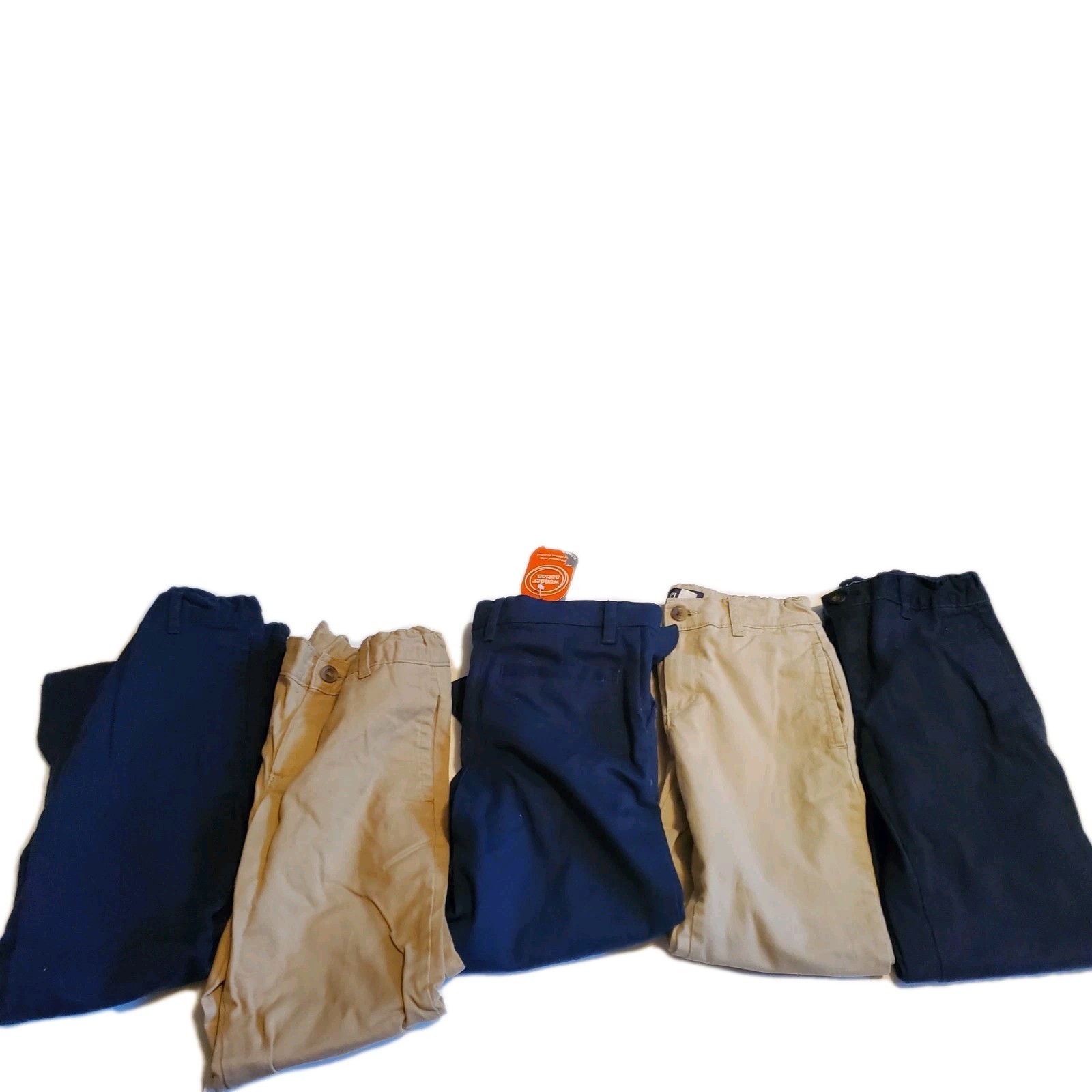 Boys Size 7 Size 8 Uniform Pants & Shorts Lot Of 7 The Childrens Place Khaki