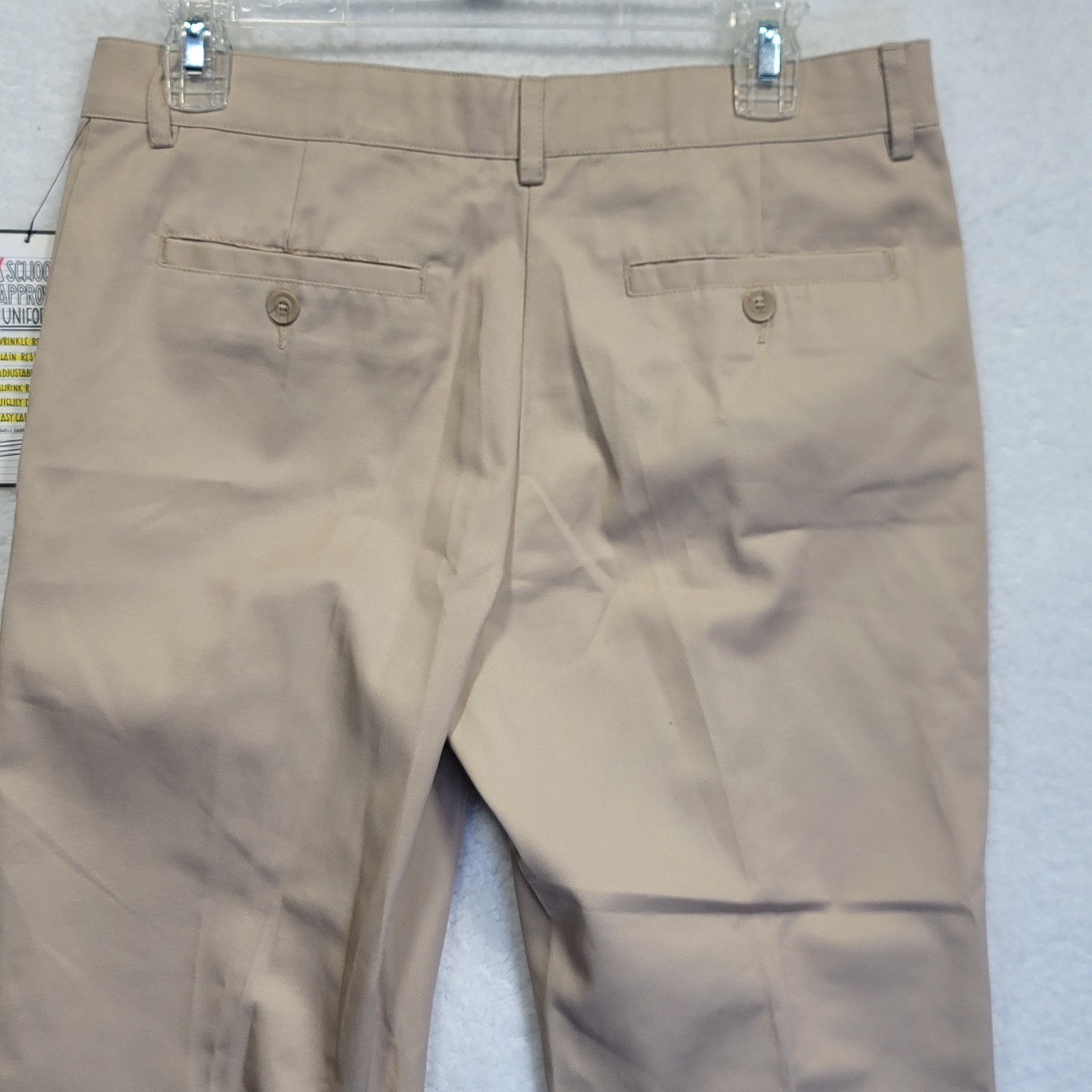 Lot of 2 Slazenger School Uniform Khaki Boys Pants Size Large NWT