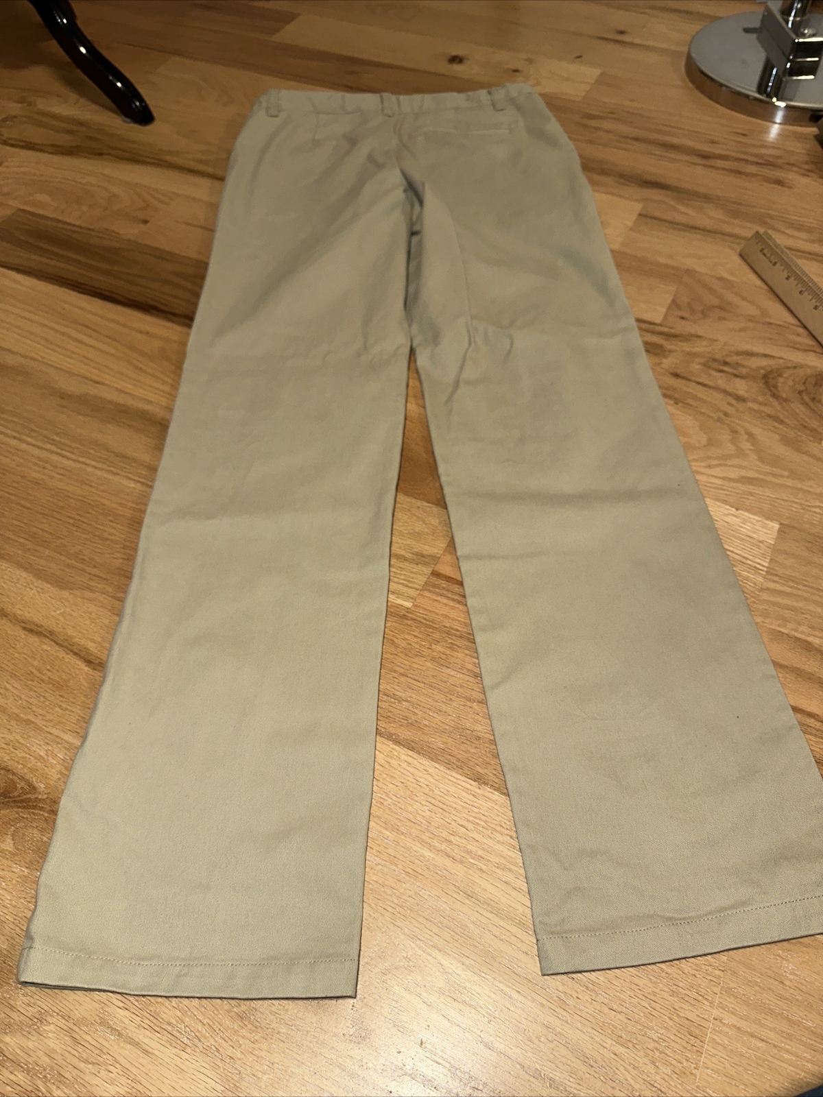 NWOT French Toast Adj Waist Pants Khaki Tan Size 16 School Uniform Power Knee