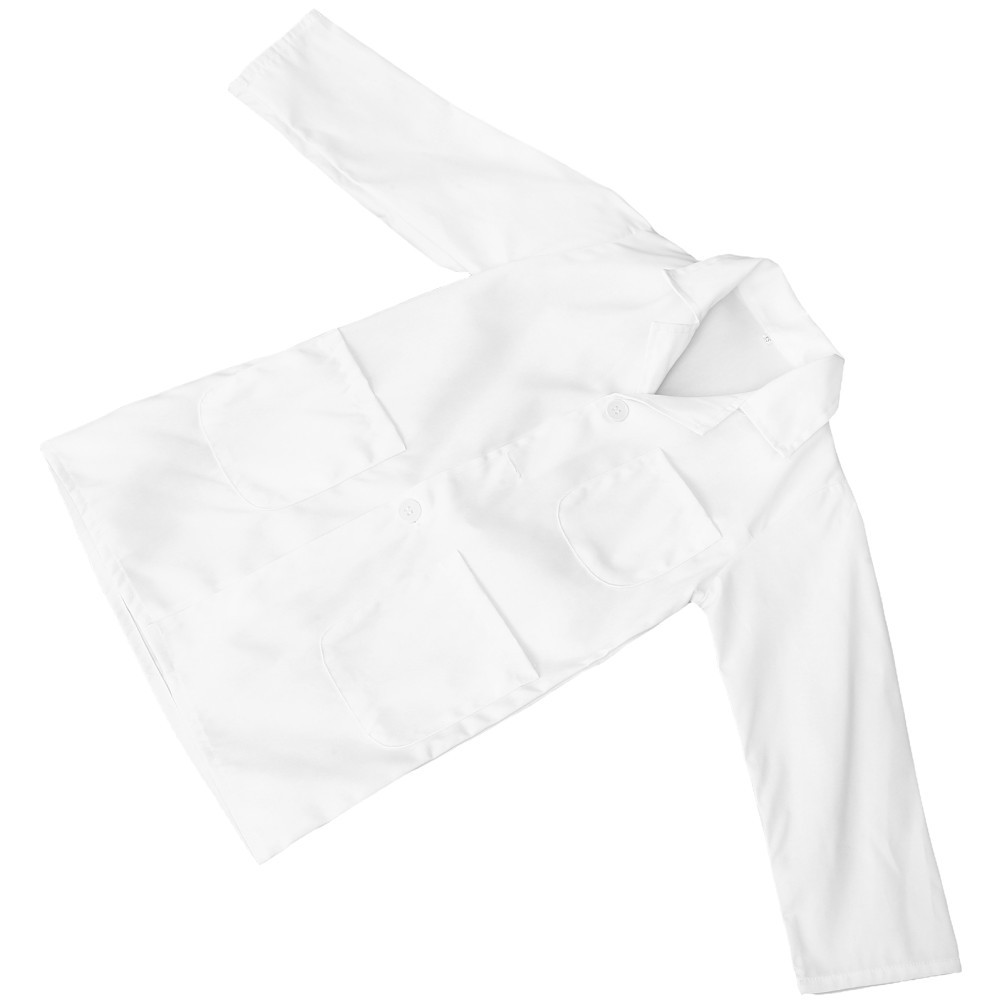 Pretend Play Scientist Costume Unisex Kids Lab Coat Halloween Doctor