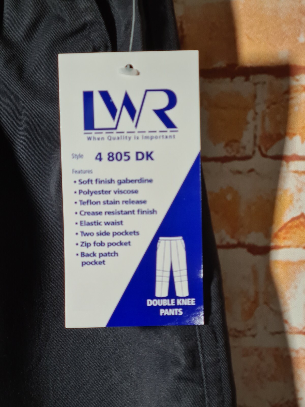 BNWT Boys Sz 8 LW Reid Brand Navy Blue Double Knee Elastic Waist School Pants