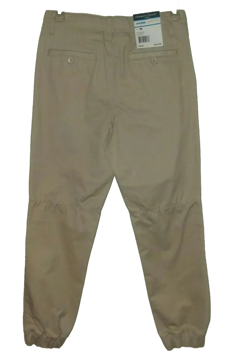 French Toast Boys 12 Joggers Tan Khaki Pants Chinos School Uniform New NWT $32