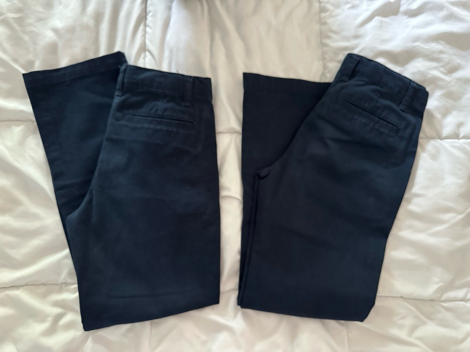 Cat & Jack Navy School Uniform Pants Size 12 lot of two
