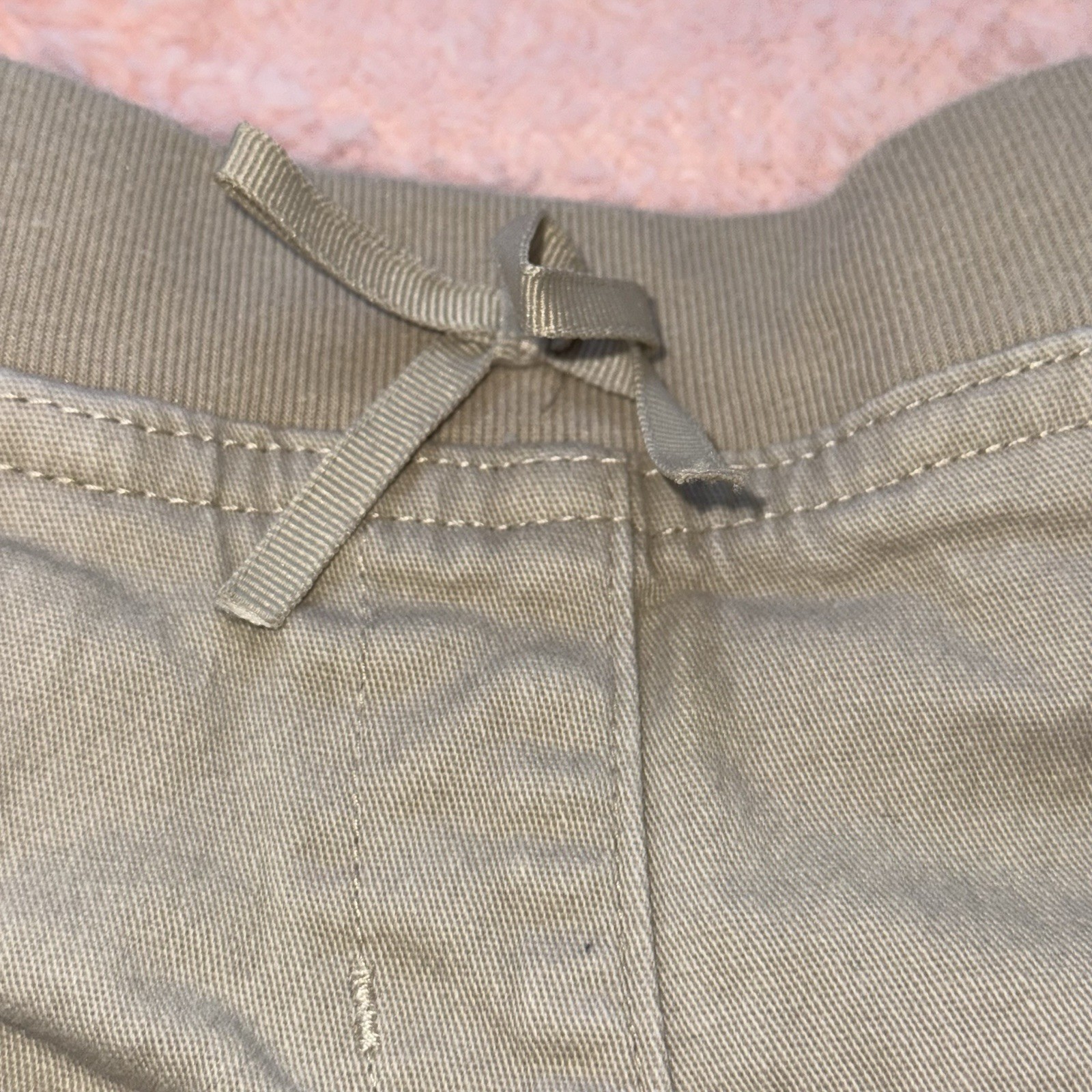 Chaps Kids Unisex Size 6X Tan Khaki School Uniform Cargo Shorts