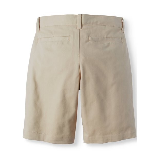 Wonder Nation Shorts Boys Size 16 Khaki School Uniform Super Soft Flat Front A24