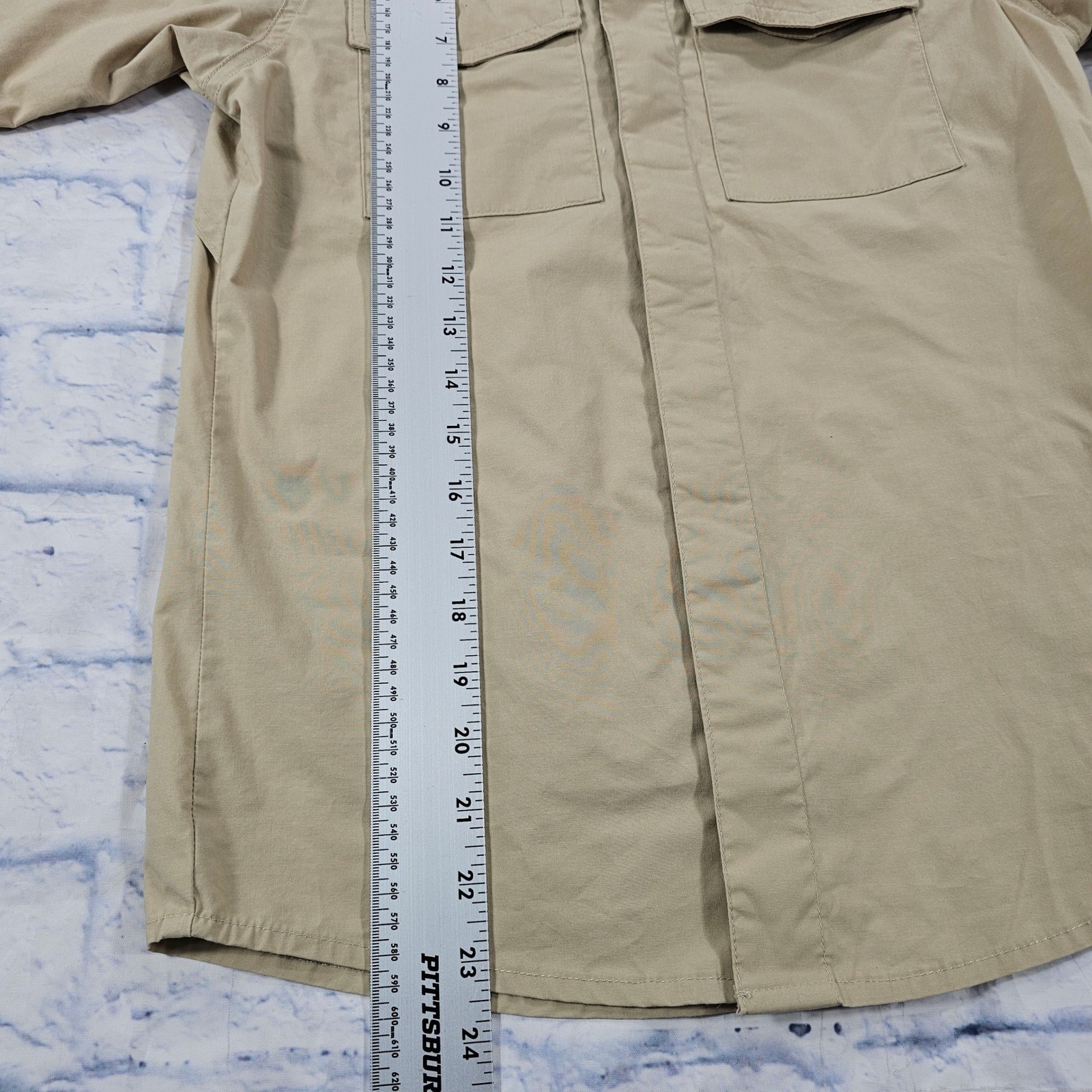 Boy Scouts of America Uniform Shirt Youth Medium Khaki BSA Short Sleeve Tactical