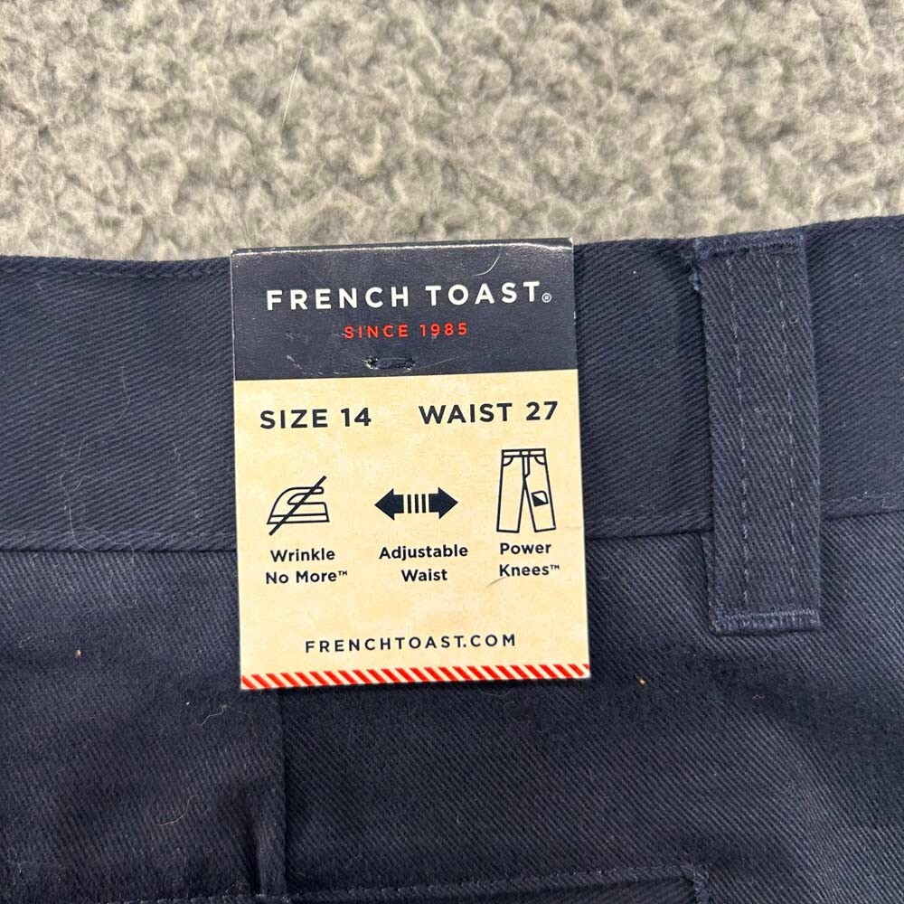 French Toast Schoolwear Relaxed Fit Uniform Pants Blue Pant Boy’s Size 14
