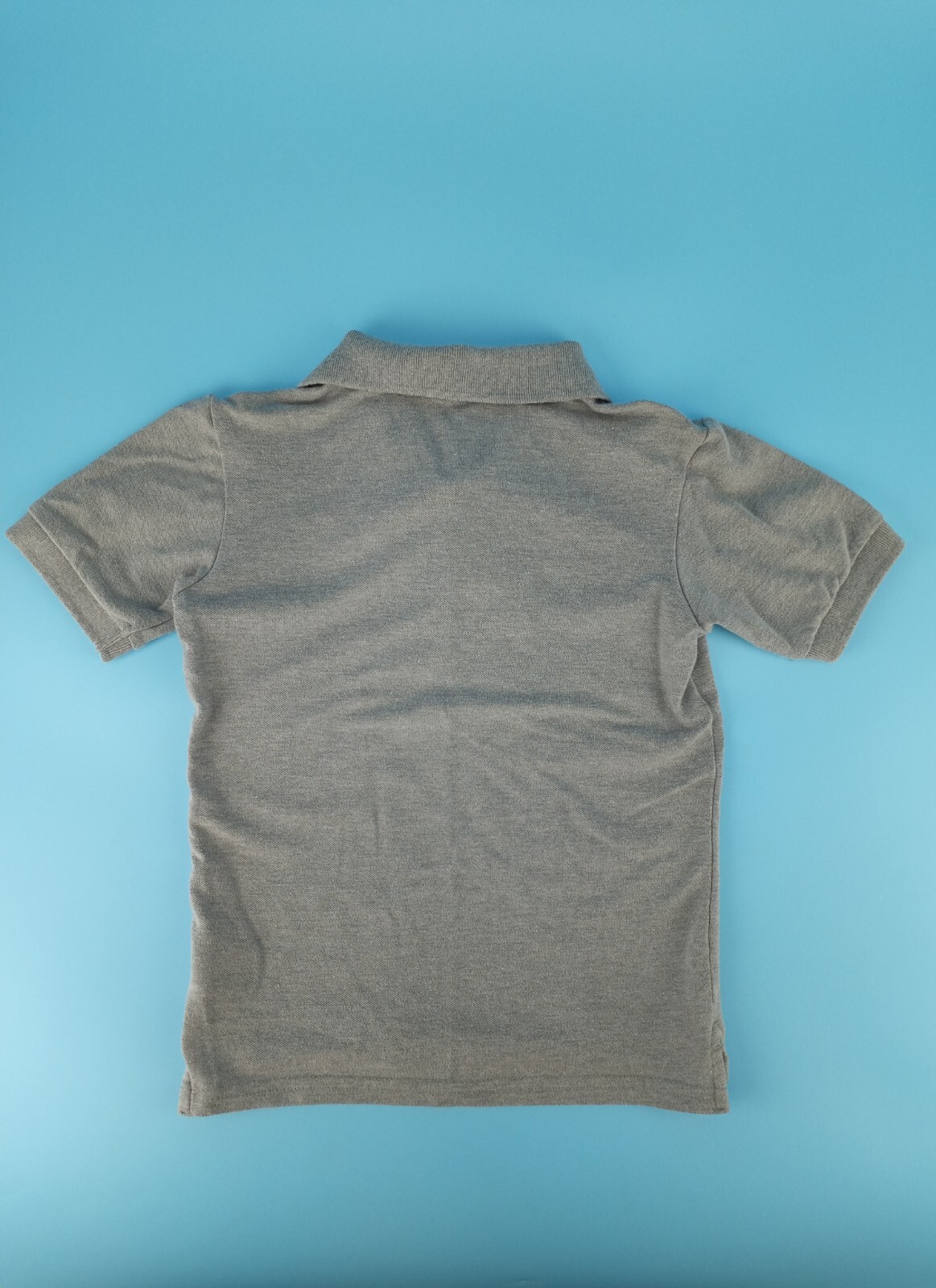 Wonder Nation Boys Size XS 4 – 5 Uniform Collar Shirt 1/4 Button Up Gray Grey