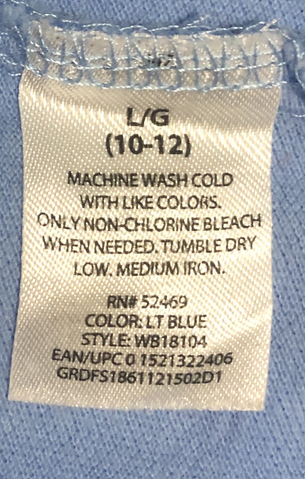 Wonder Nation Polo Shirt Boy’s Size L/G (10/12) 100% Cotton Used