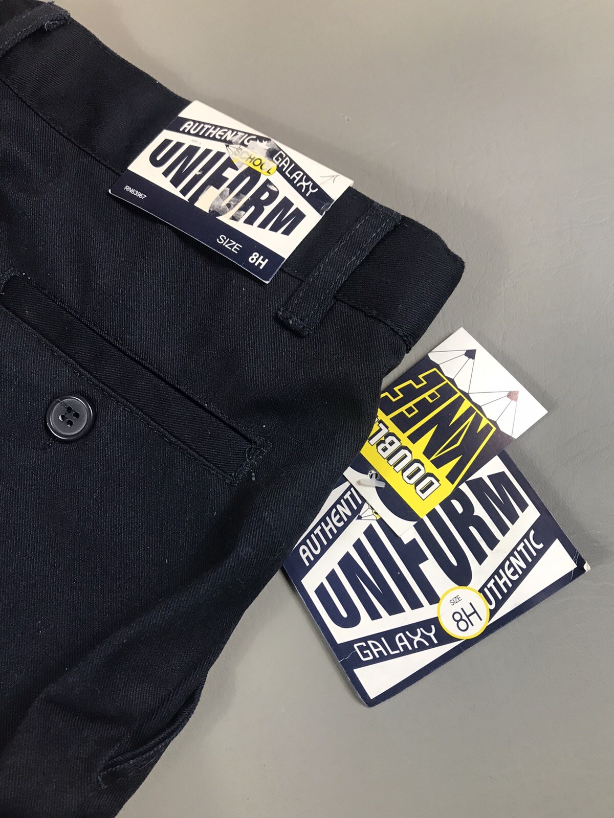School Uniform Pants Authentic Galaxy Boys size 8 Husky NEW Navy Blue