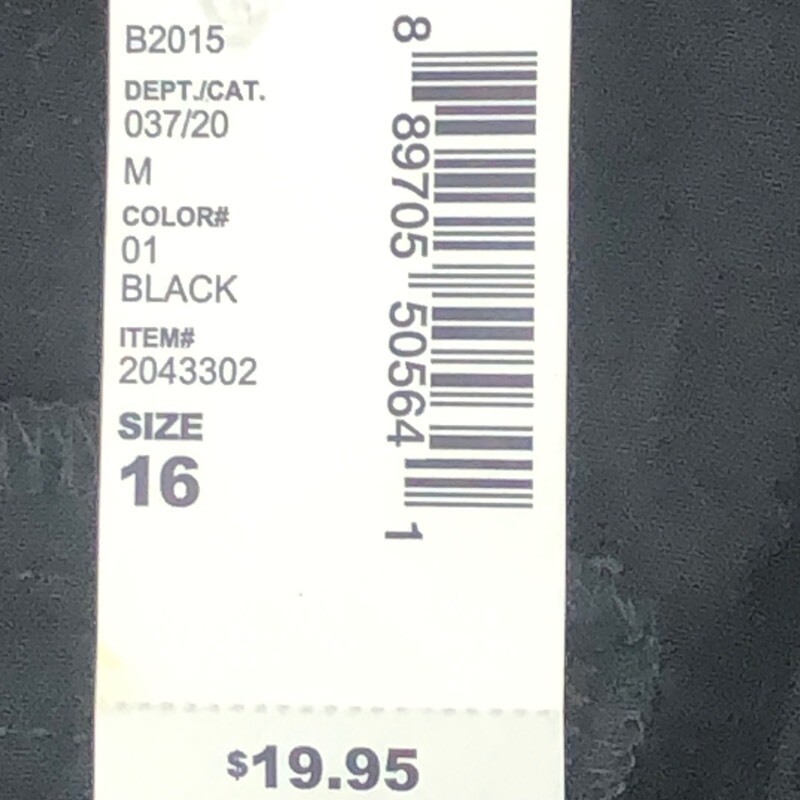 Place Boys Woven Bootcut Chino Pants Black Stretch Cotton Blend 16 New
