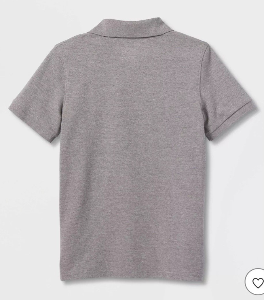 Cat & Jack Boys’ Uniform School Gray Shirt Size 14
