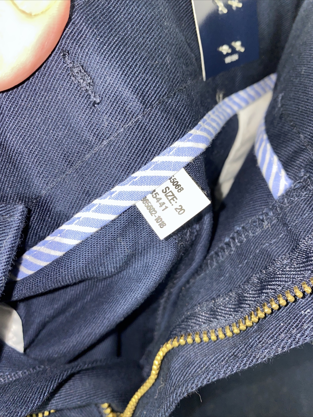Chaps Schoolwear Approved Boys Pants NWT Size 20 Husky Blue B26*N