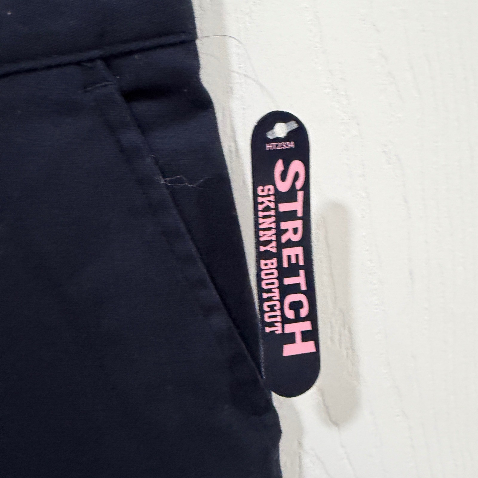 Chaps Boys Navy Blue Stretch Skinny Bootcut School Uniform Pants Size 12 Regular